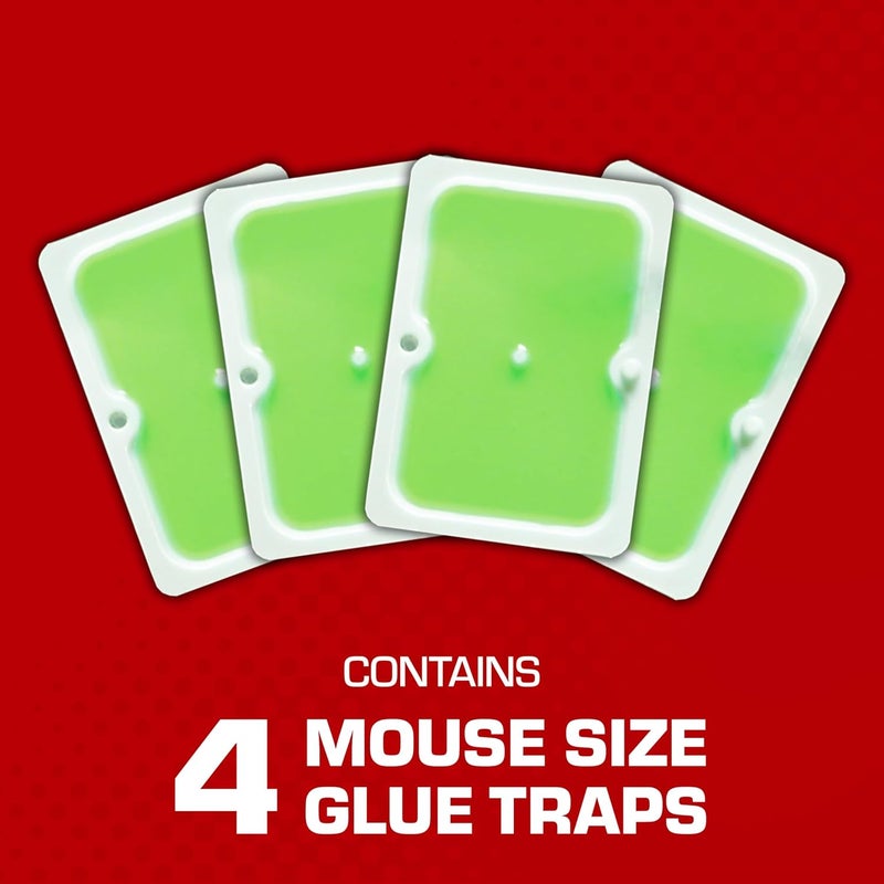 TOMCAT Super Hold Glue Traps Mouse Size for Mice, Cockroaches, Spiders, and Scorpions, Ready-To-Use, 4 Traps - Image 3